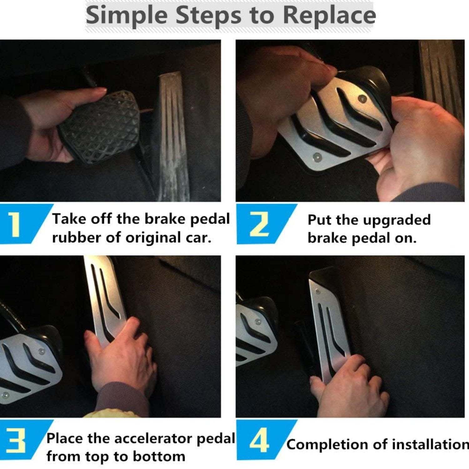 For BMW Gas Pedal and Brake Pedal Covers | YDSSTORE