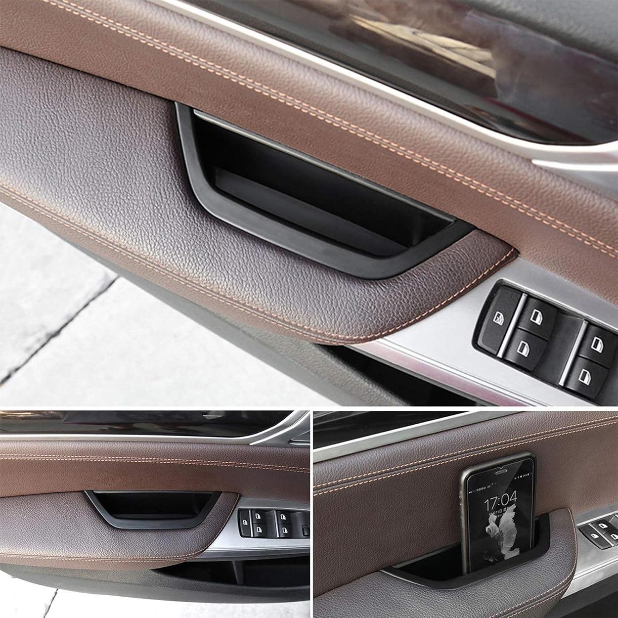 Door Armrest Cover Handle Kit Black Interior Driver Side Armrest Panel Inside Inner Handle Trim Replacement for BMW X3 X4 F25 F26 2011 2012 2013 2014 2015 2016 2017-autoydsstore