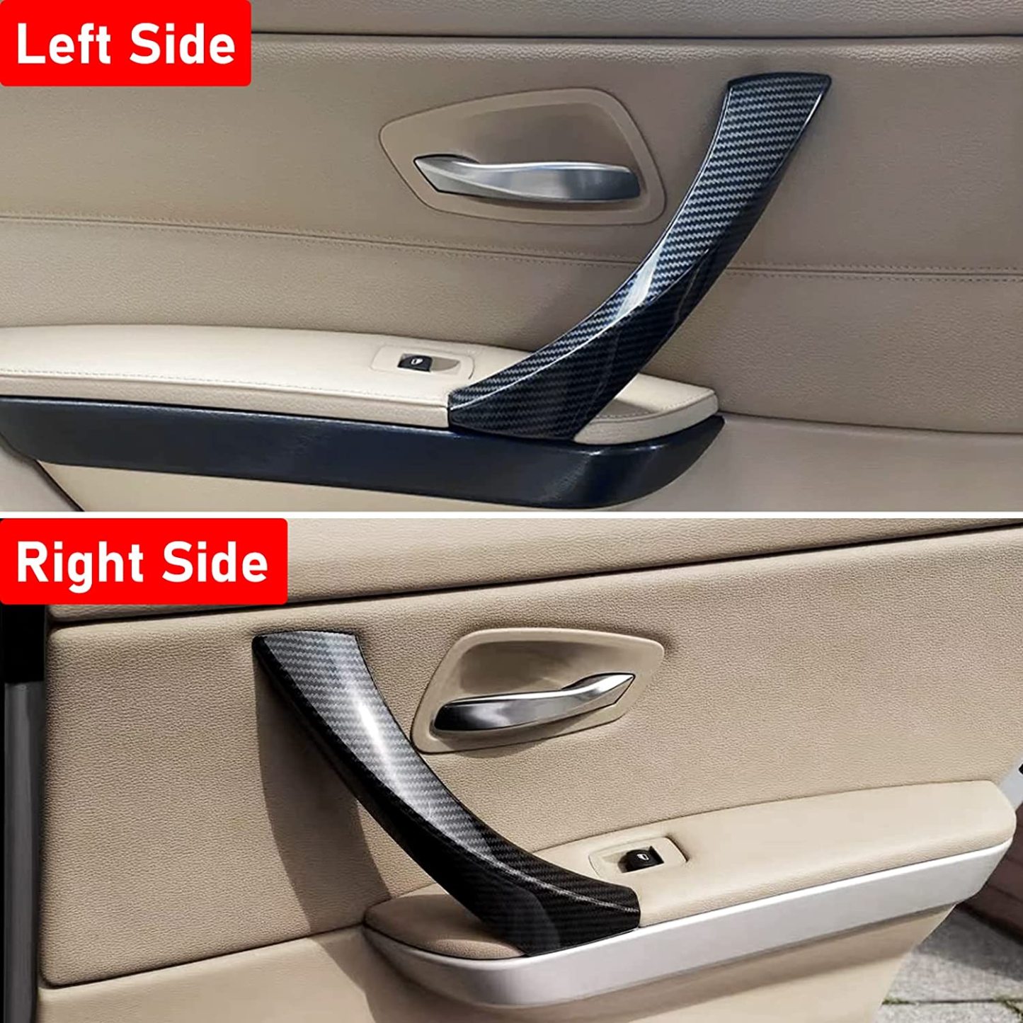 Modified For BMW 3 Series E90/E91/E92/E93 Car Door Handle+Outer Cover 6PCS | YDSSTORE-autoydsstore