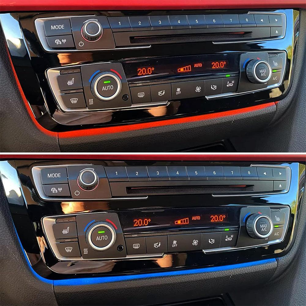 Compatible with BMW LED Console Panel Ambient Light for 3 Series F30 F31. 4 Series F32 F33. Radio & AC Control Panel Ambient Light Replacement with Dual Color LED Lighting-autoydsstore