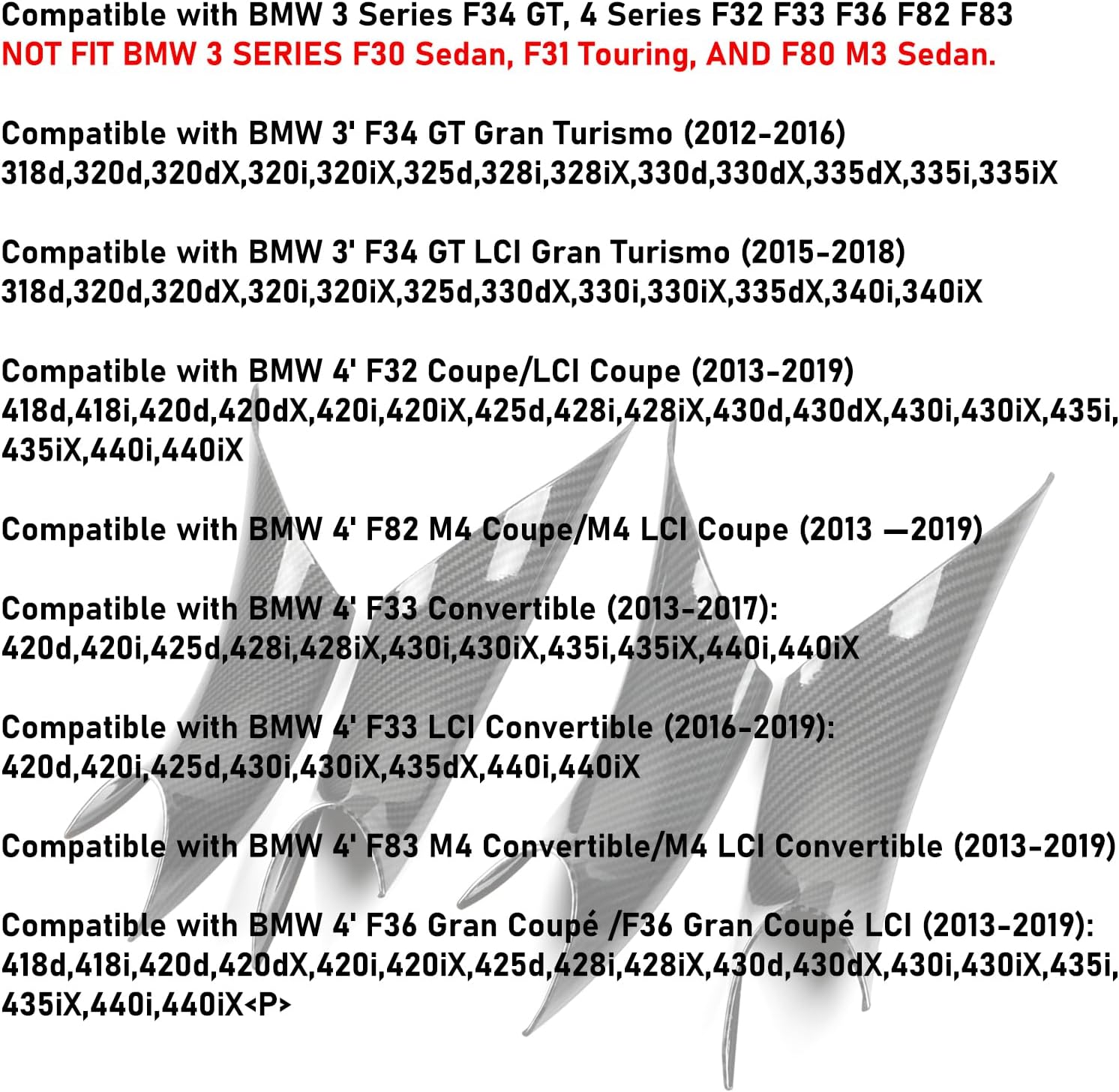 BMW Carbon Fiber Pattern Door Handle Covers.4PCS|YDSSTORE-autoydsstore