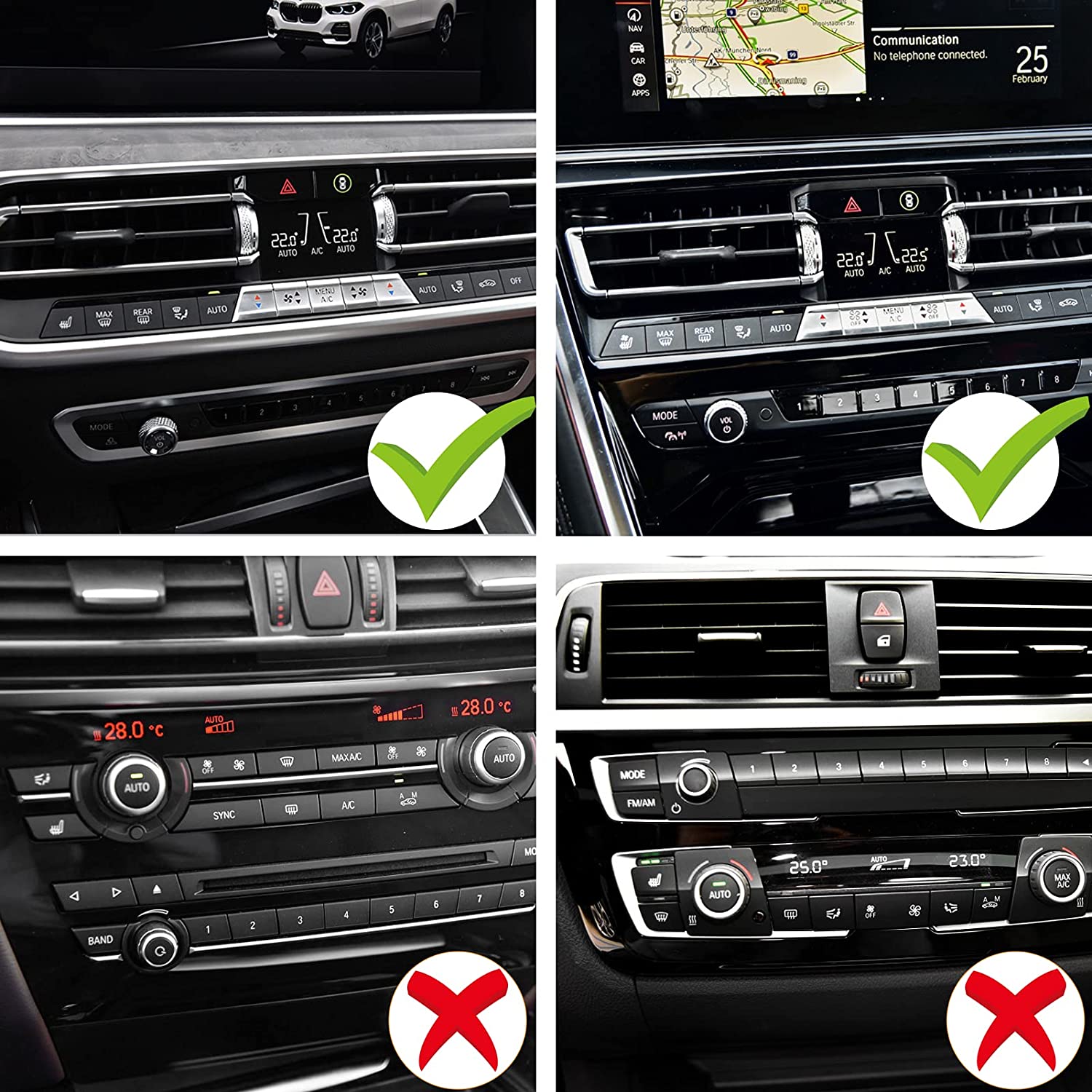 For BMW Crystal Volume Knob Button Covers | YDSSTORE