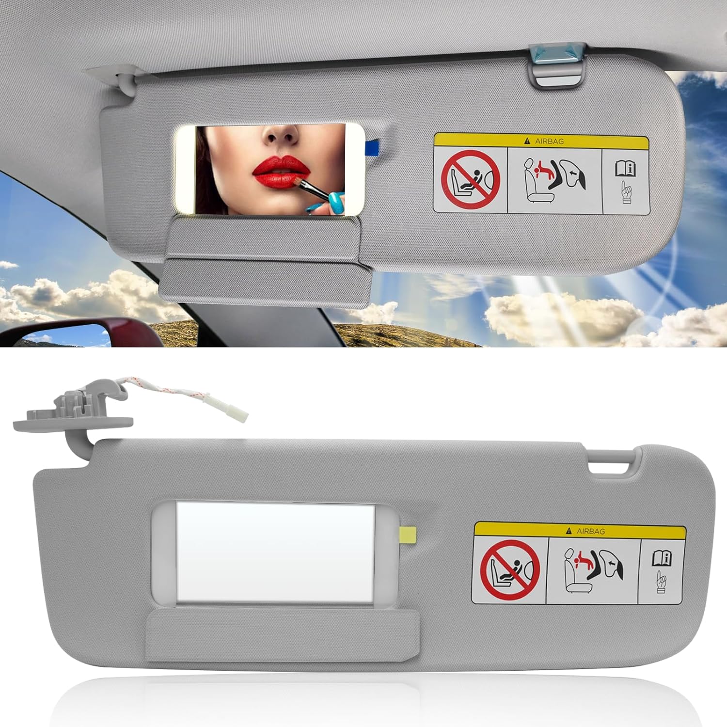 YDSSTORE Compatible with Tesla Model 3/Y Sun Visor 2021 2022 2023. 1490405-01-B. Driver Side Sunvisor Replacement with Vanity Mirror. Left Sun Visor for Tesla Model 3 Model Y 2021-2023 (Left)-autoydsstore