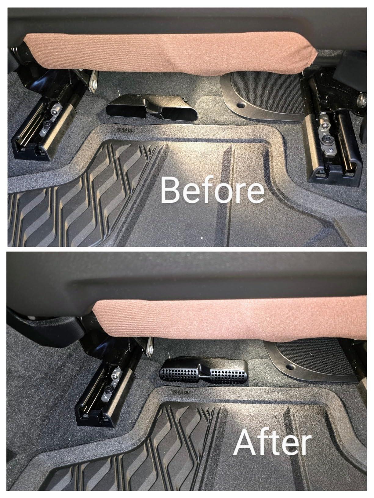 2pcs ABS Car Under Seat Air Outlet Vent Protect Cover Trim Accessories for BMW X5 G05 X6 G06 X7 G07 2019-2023-autoydsstore