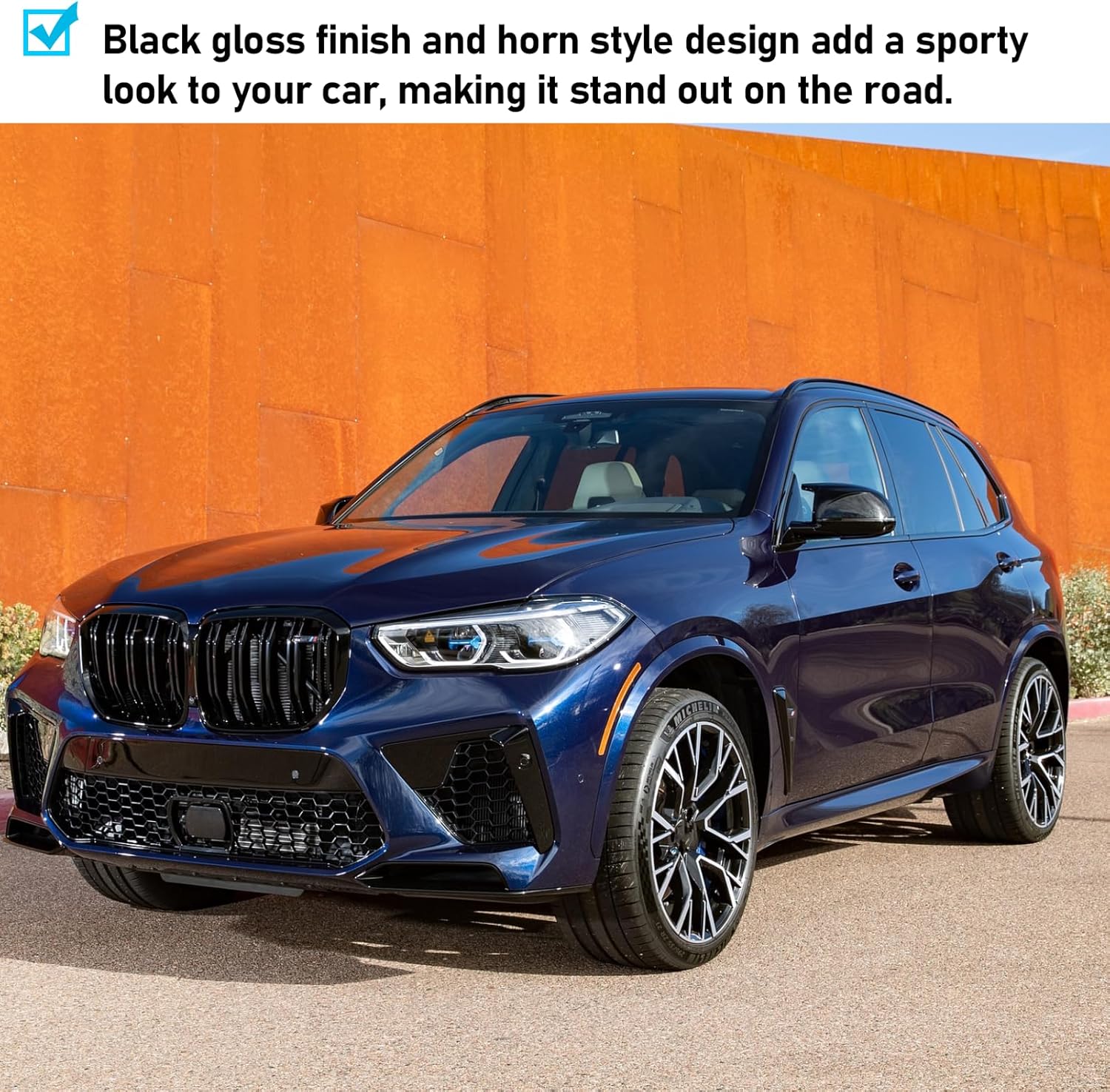 For BMW M Style Glossy Black Mirror Covers | X3 G01/X4 G02/X5 G05/X7 G07/X6 G06 | 2019-2024 | YDSSTORE-autoydsstore