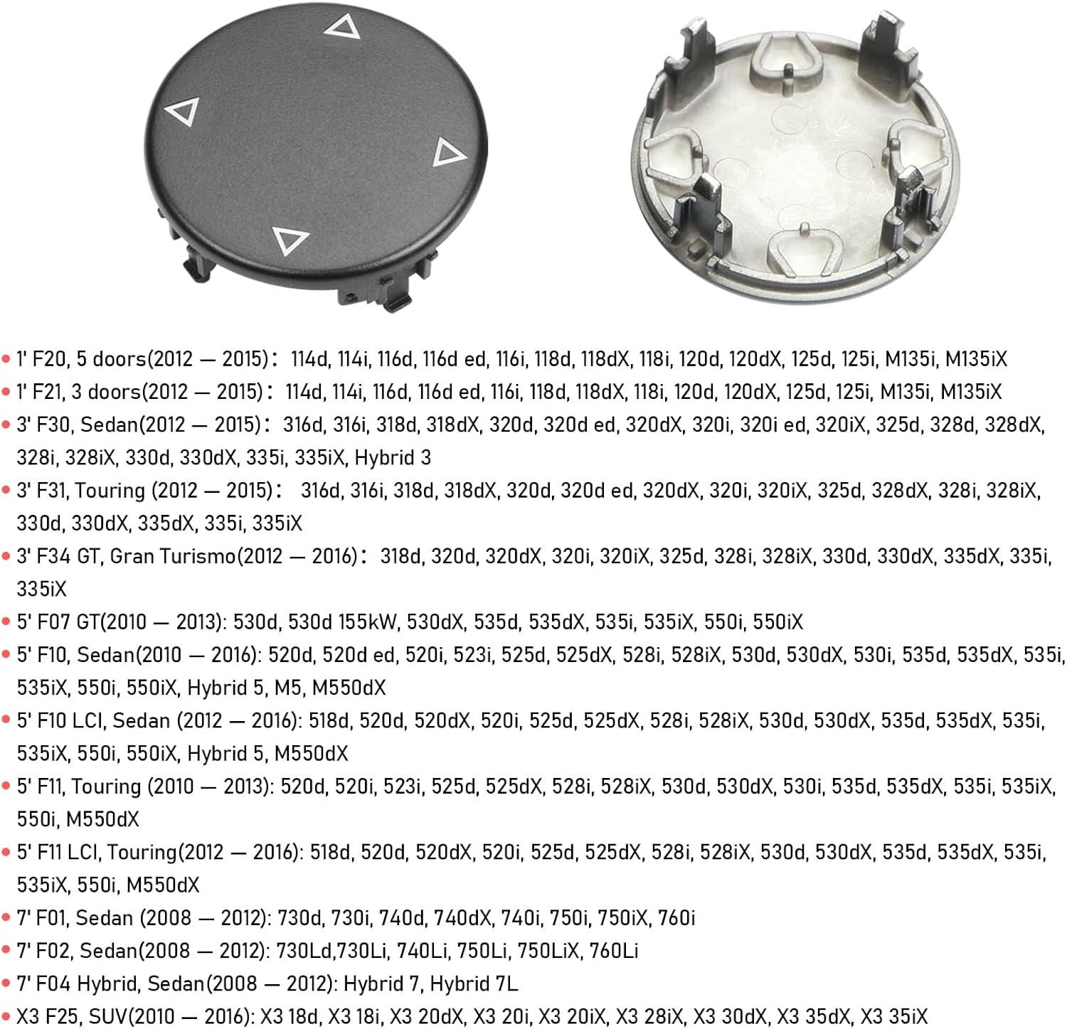 YDSSTORE  Compatible with BMW iDrive Knob Button Replacment Multimedia iDrive Control Knob Button for 1' F20 F21/3' F30 F31 F34 GT/5' F07 F10 F11/7' F01 F02 F04/X3 F25 Series-autoydsstore