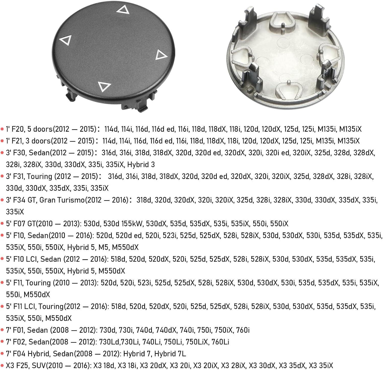 YDSSTORE  Compatible with BMW iDrive Knob Button Replacment Multimedia iDrive Control Knob Button for 1' F20 F21/3' F30 F31 F34 GT/5' F07 F10 F11/7' F01 F02 F04/X3 F25 Series-autoydsstore