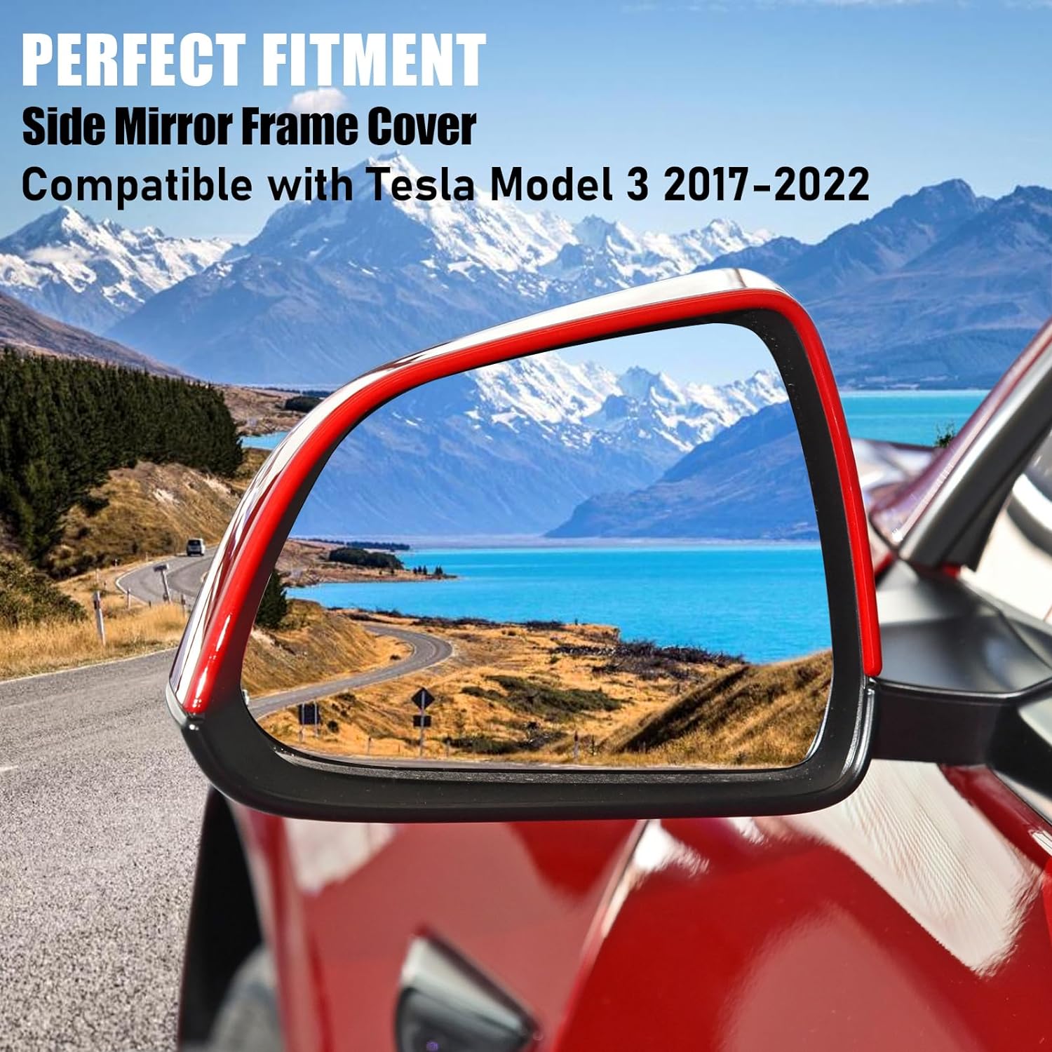 YDSSTORE Compatible with Tesla Model 3 Side Mirror Cover Housing 2017 2018 2019 2020 2021 2022 2023. Left Driver Side Rearview Mirror Frame. Door Wing Mirror Frame Cover Replacement Model 3 Accessories-autoydsstore
