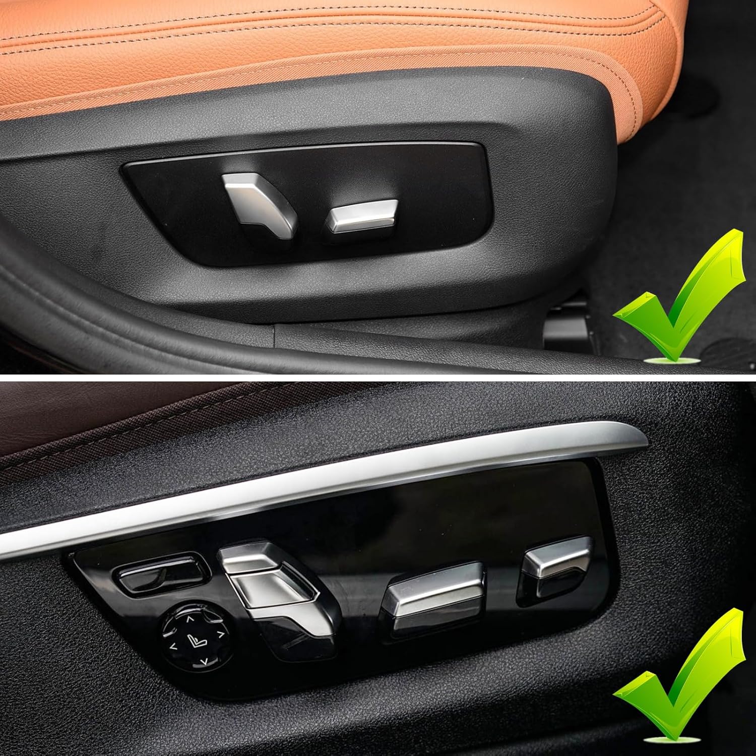 For BMW Front Seat Track Rail Cover | 5 . 6 . 7 . X5. X6 |EOM NO. 52107317458 | YDSSTORE