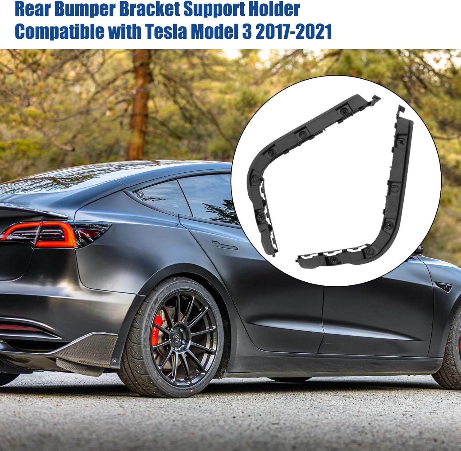 For Tesla Model 3 Rear Bumper Bracket Left & Right Rear Fender Bumper | YDSSTORE
