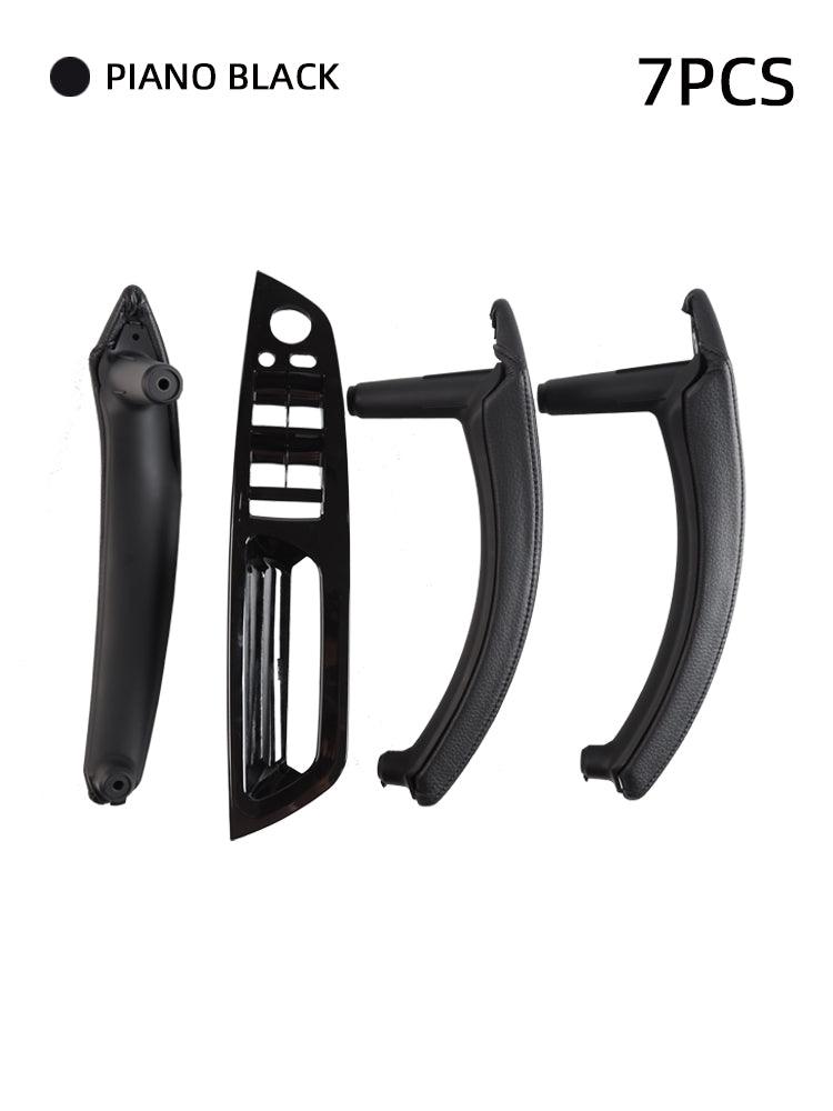 for BMW X5 X6 Genuine Leather Door Handle Outer Cover Replacement. Door Handle Leather Cover  Inner Door Panel Handle (Fits:BMW X5 E70/E70 LCI and BMW X6 E71/E72)-autoydsstore