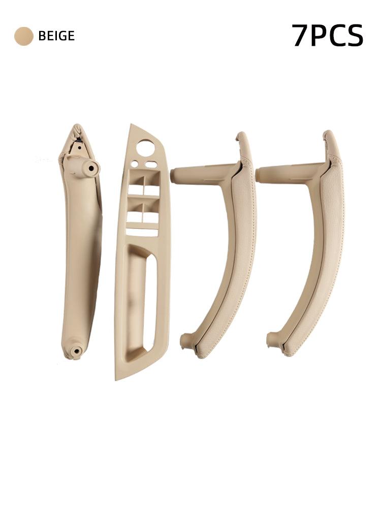 for BMW X5 X6 Genuine Leather Door Handle Outer Cover Replacement. Door Handle Leather Cover  Inner Door Panel Handle (Fits:BMW X5 E70/E70 LCI and BMW X6 E71/E72)-autoydsstore