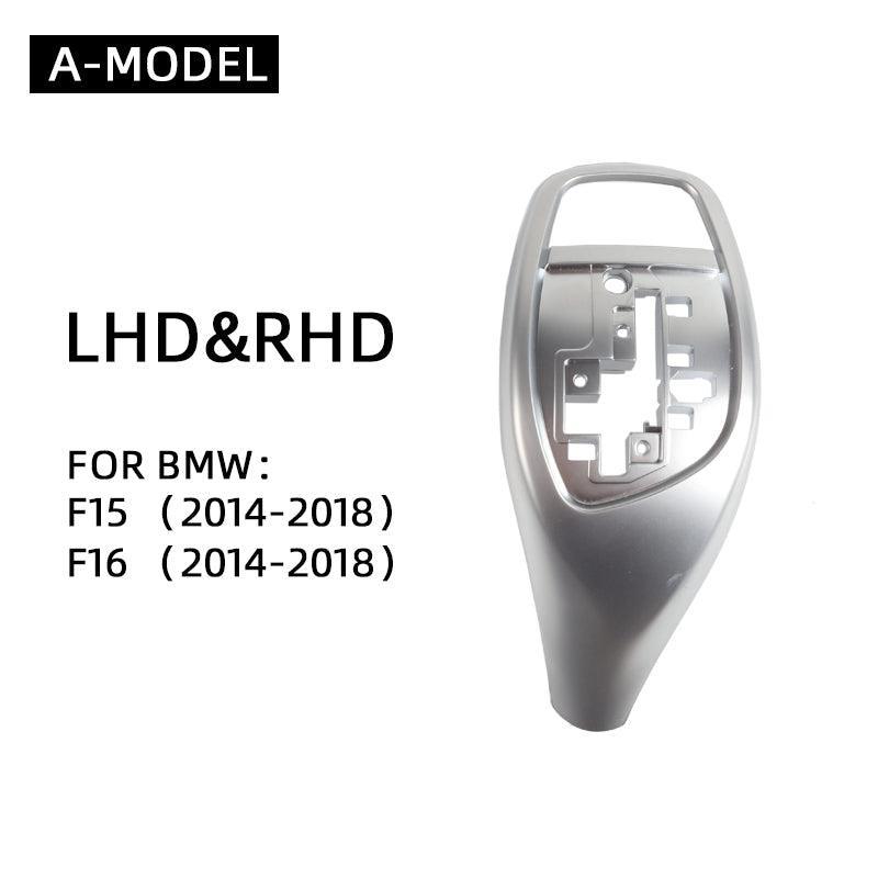 Replacement Gear Shift Cover Black carbon fiber pattern For BMW F15 F16 X5 X6 Shifter gear knob Lever Panel Head Cover Sticker-autoydsstore