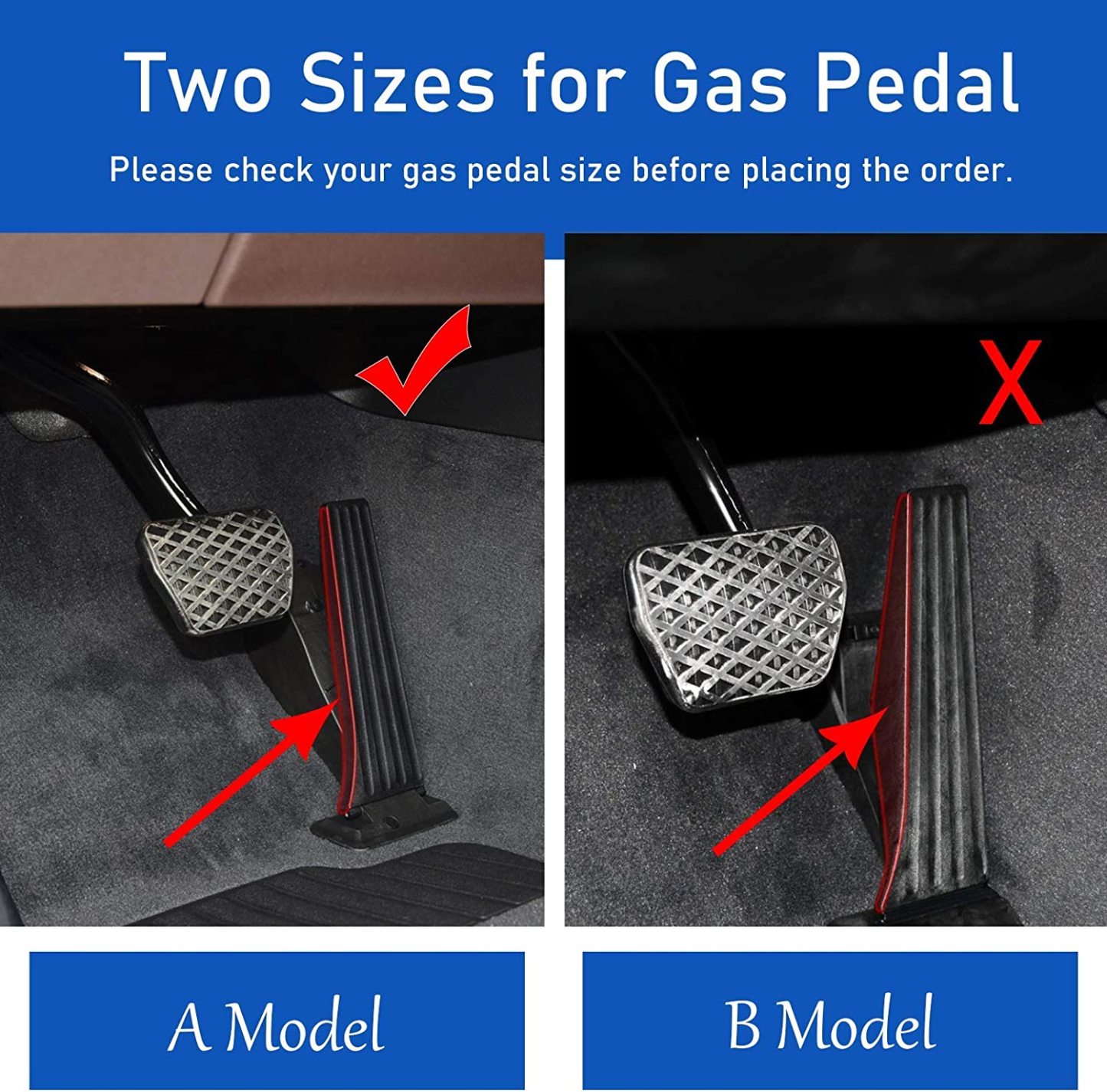 For BMW Gas Pedal and Brake Pedal Covers - A Model - B Model | YDSSTORE