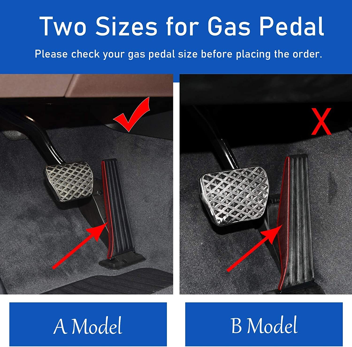 For BMW Gas Pedal and Brake Pedal Covers - A Model - B Model | YDSSTORE