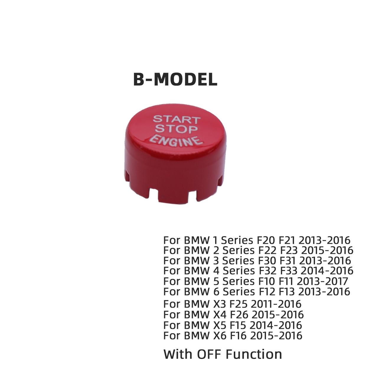 Sports Red Start Stop Engine Switch Button Compatible with BMW.Power Ignition Start Stop Button Replacement(Compatible with BMW 1 2 3 4 5 6 7 X1 X3 X4 X5 X6/F30 F10 F01 F15 G01 G30 G31 G11 G12)-autoydsstore