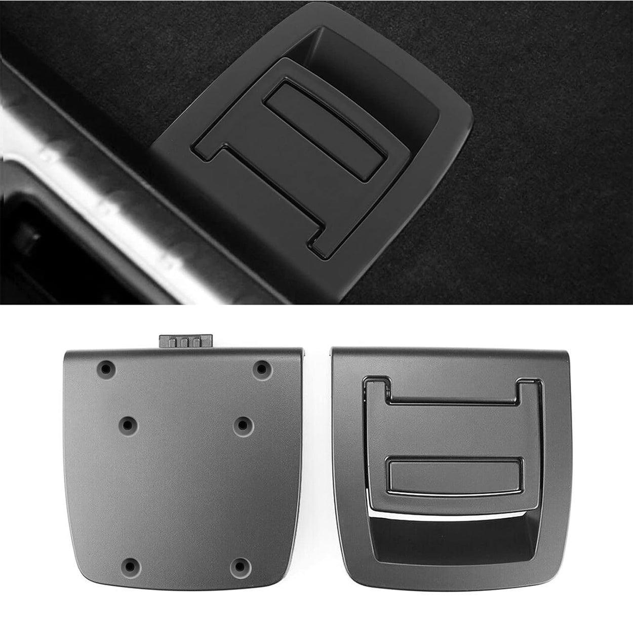 Compatible BMW Trunk Mat Carpet Handle for 5 Series E60/F07/F11 (2003-2016). X5 E70/F15 (2006-2018). X6 E71/F16 (2007-2019) – Rear Floor Carpet Handle Replacement (No Locking Function)-autoydsstore