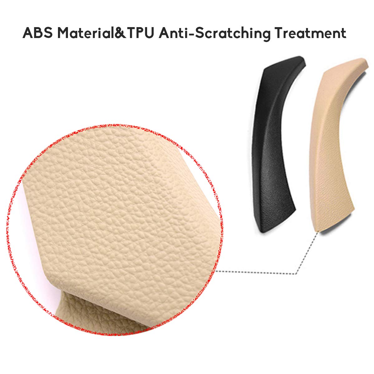 For BMW 3 Series E90/E91 Car Door Handle+Outer Cover-BLACK | YDSSTORE