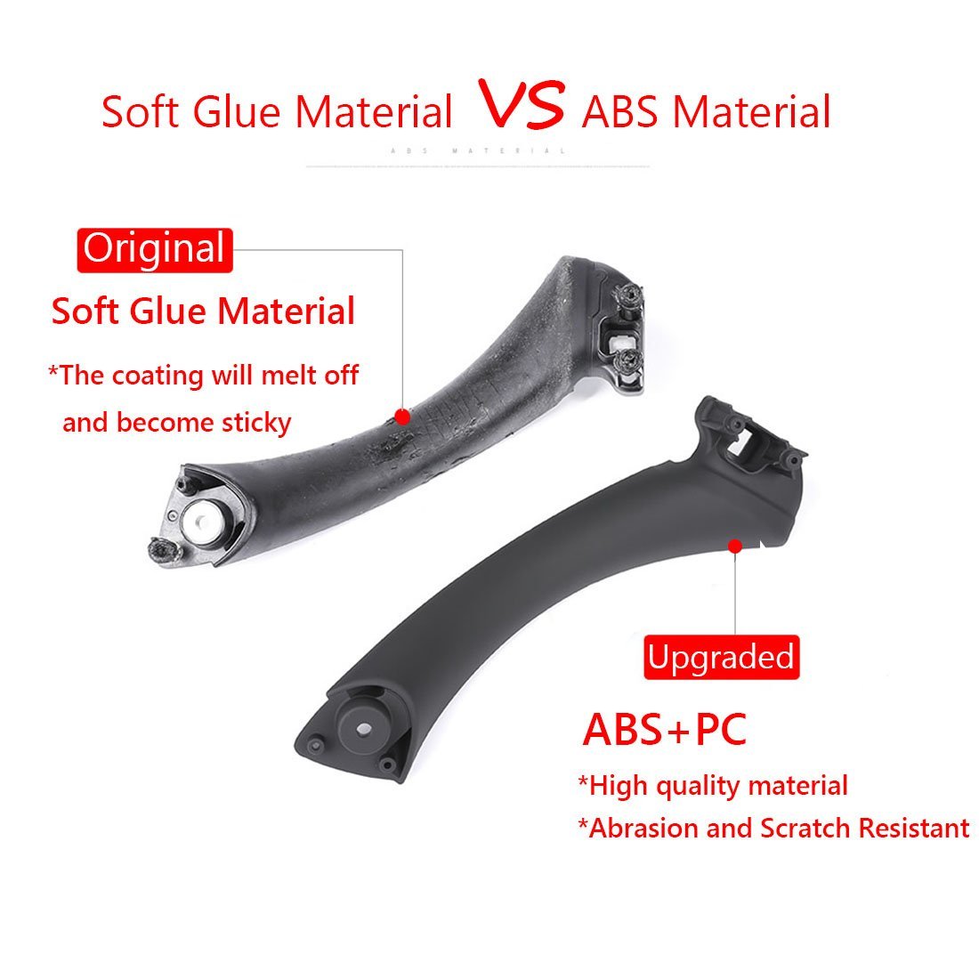 For BMW 3 Series E90/E91 Car Door Handle+Outer Cover-BLACK | YDSSTORE