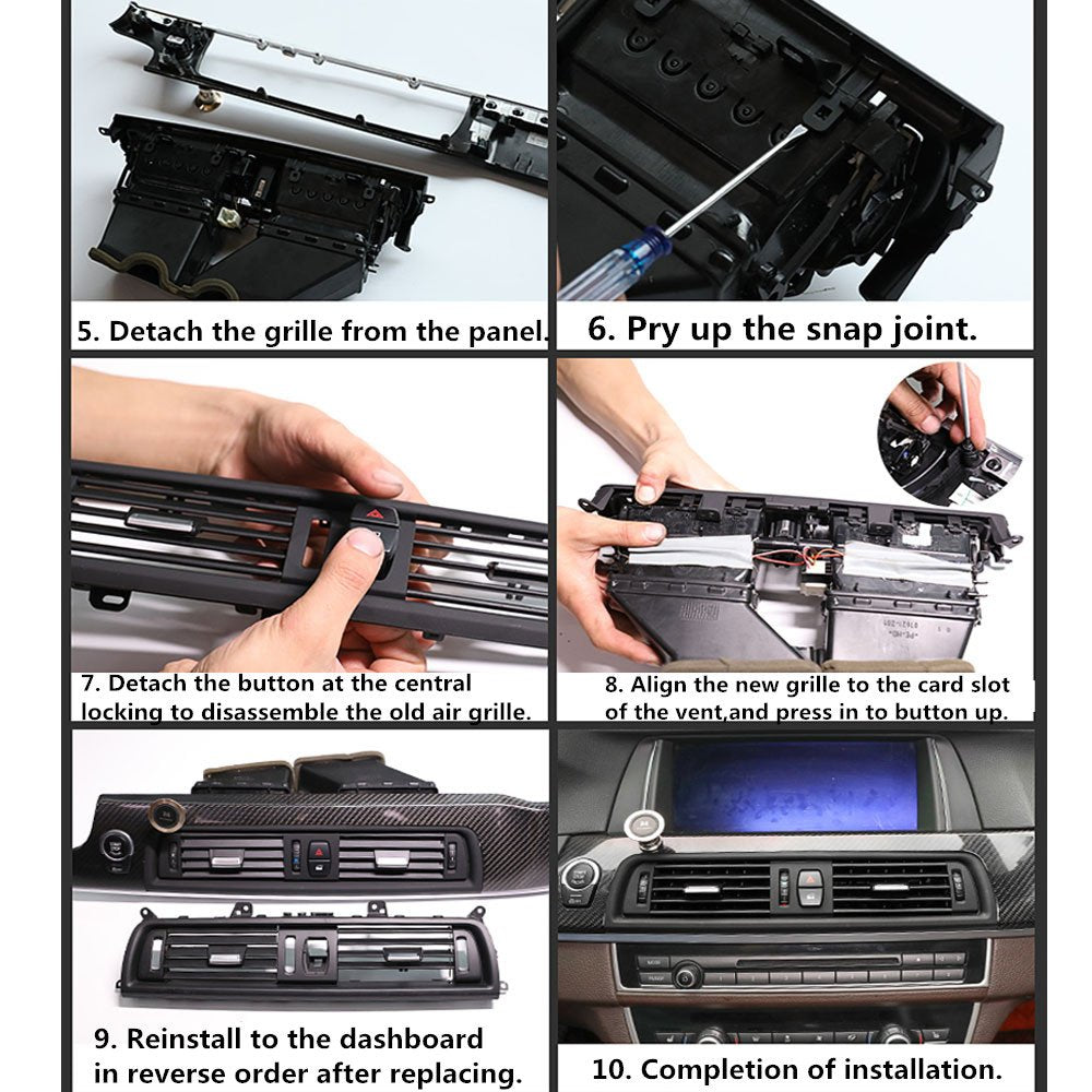 Upgraded For BMW 5 Series F10/F11 Air Vent Replacement - Front | YDSSTORE
