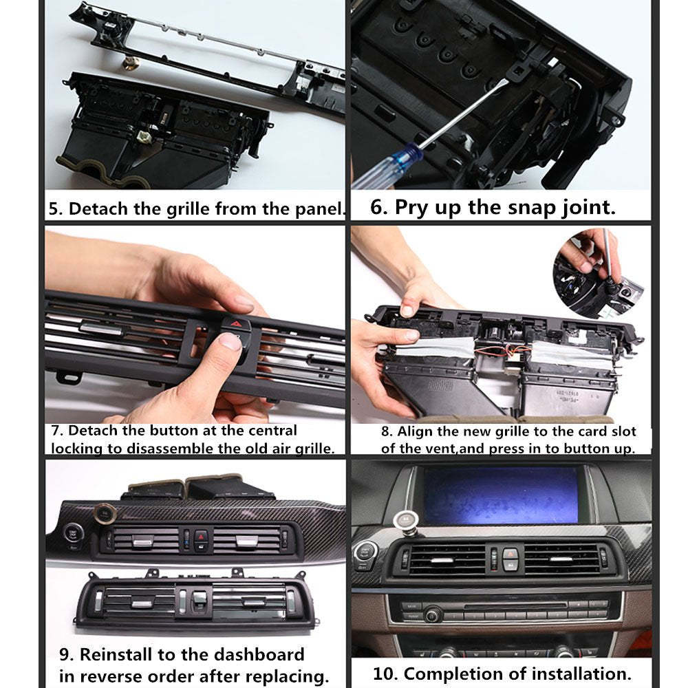 Upgraded For BMW 5 Series F10/F11 Air Vent Replacement - Front | YDSSTORE