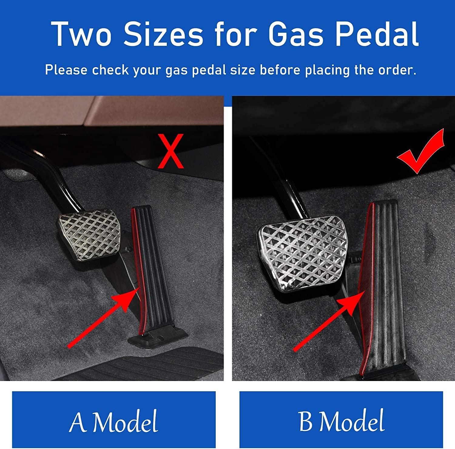For BMW Gas Pedal and Brake Pedal Covers - A Model - B Model | YDSSTORE