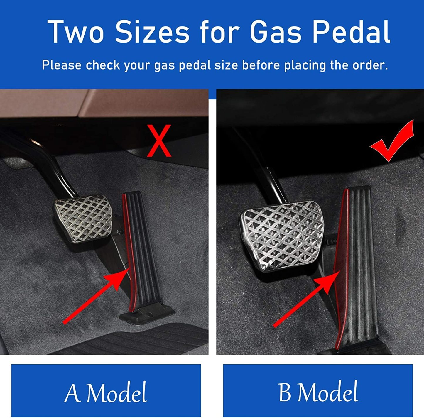 For BMW Gas Pedal and Brake Pedal Covers - A Model - B Model | YDSSTORE