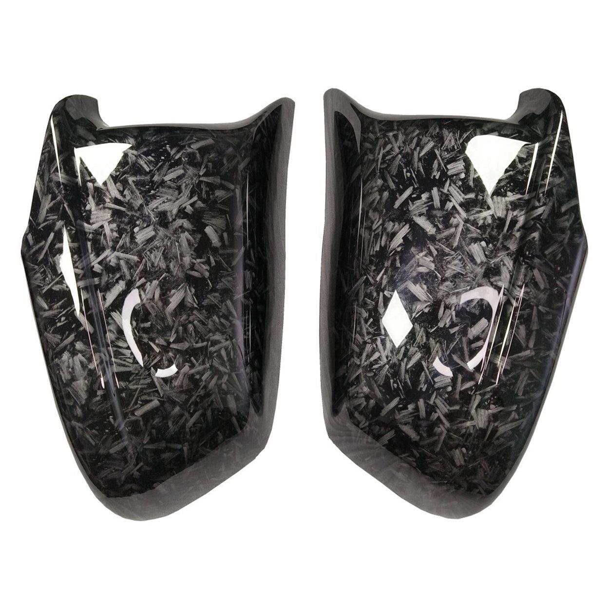 Side Door Rearview Mirror Caps Covers Replacement for BMW 2010-2013 F10 F11 F18 525i 530i 535i 550i  xDrive Pre-LCI Carbon Fiber Pattern-autoydsstore