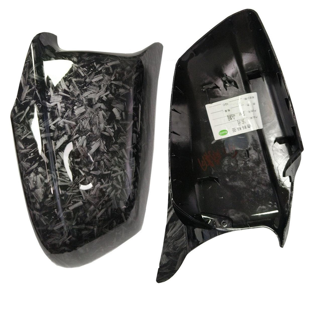 Side Door Rearview Mirror Caps Covers Replacement for BMW 2010-2013 F10 F11 F18 525i 530i 535i 550i  xDrive Pre-LCI Carbon Fiber Pattern-autoydsstore