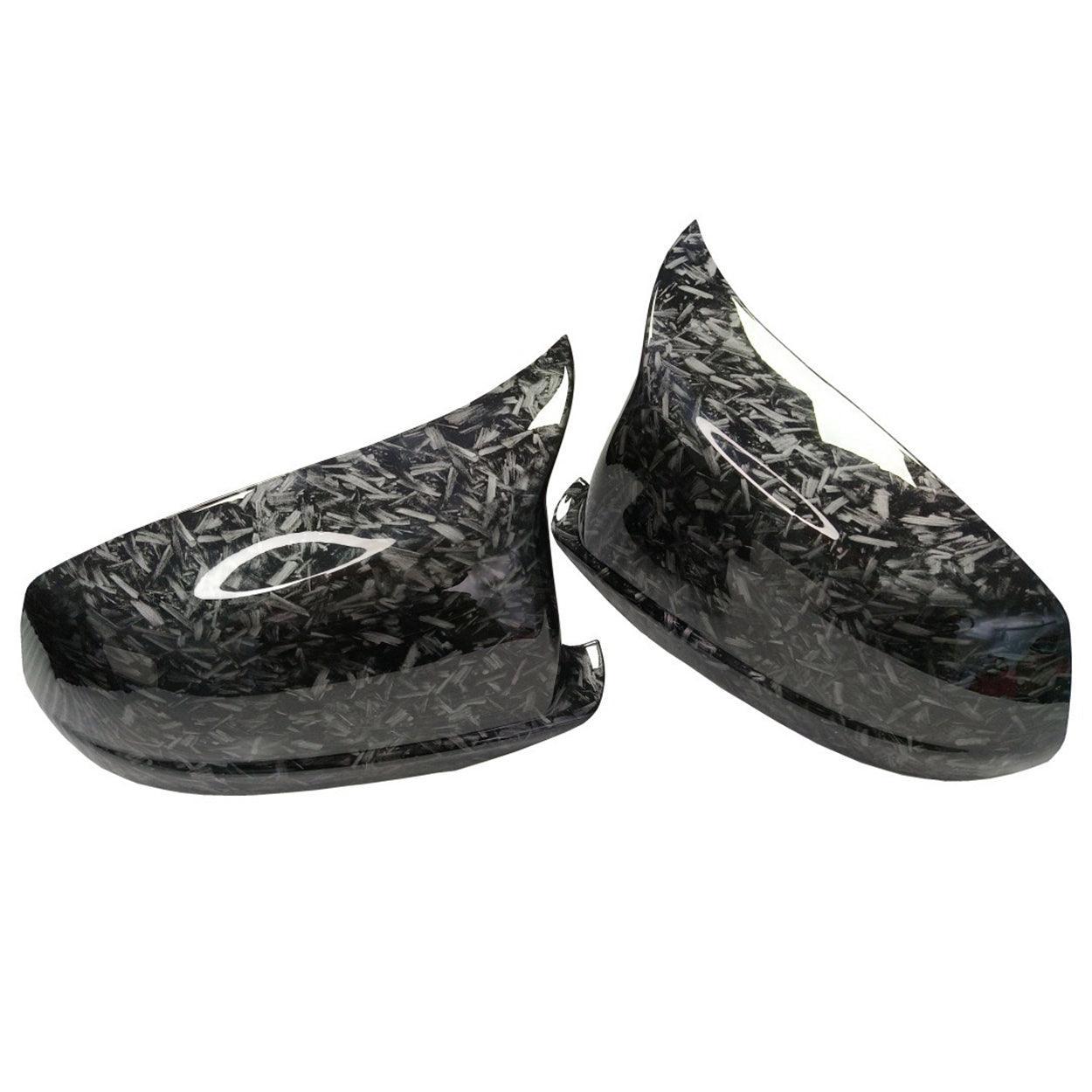 Side Door Rearview Mirror Caps Covers Replacement for BMW 2010-2013 F10 F11 F18 525i 530i 535i 550i  xDrive Pre-LCI Carbon Fiber Pattern-autoydsstore