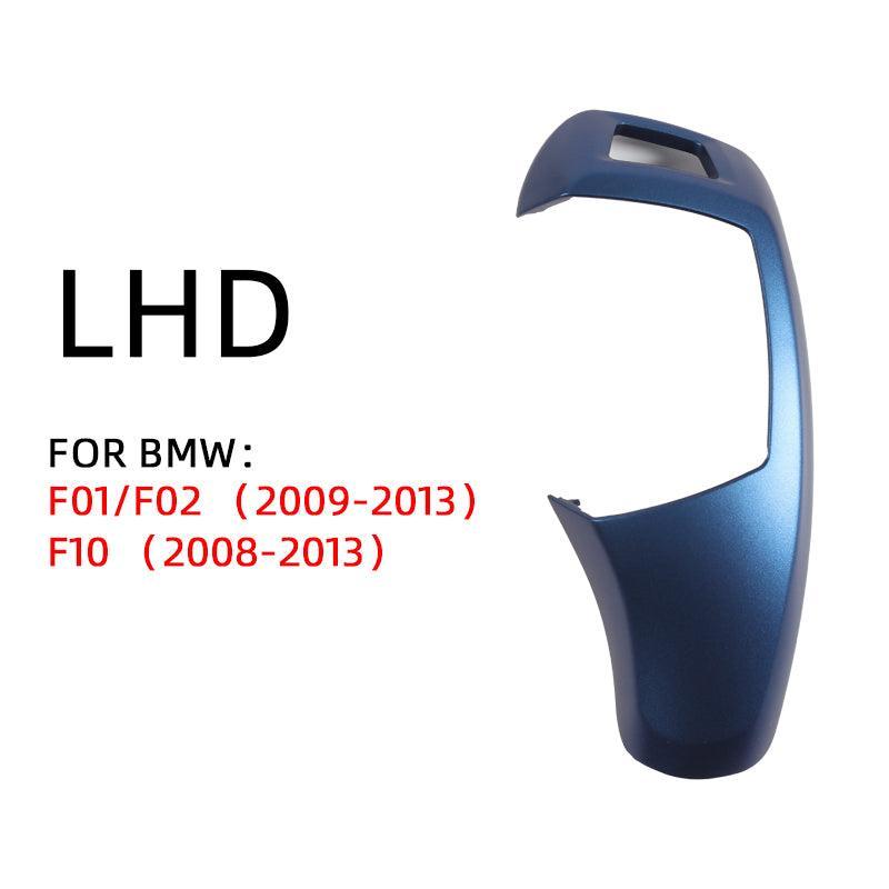 Replacement Gear Shift Cover Black For BMW 5 Series  F01 F02 F10 520i 525 530 Shifter gear knob Lever Panel Head Cover Sticker-autoydsstore