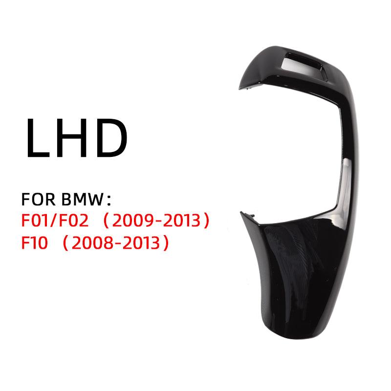 Replacement Gear Shift Cover Black For BMW 5 Series  F01 F02 F10 520i 525 530 Shifter gear knob Lever Panel Head Cover Sticker-autoydsstore