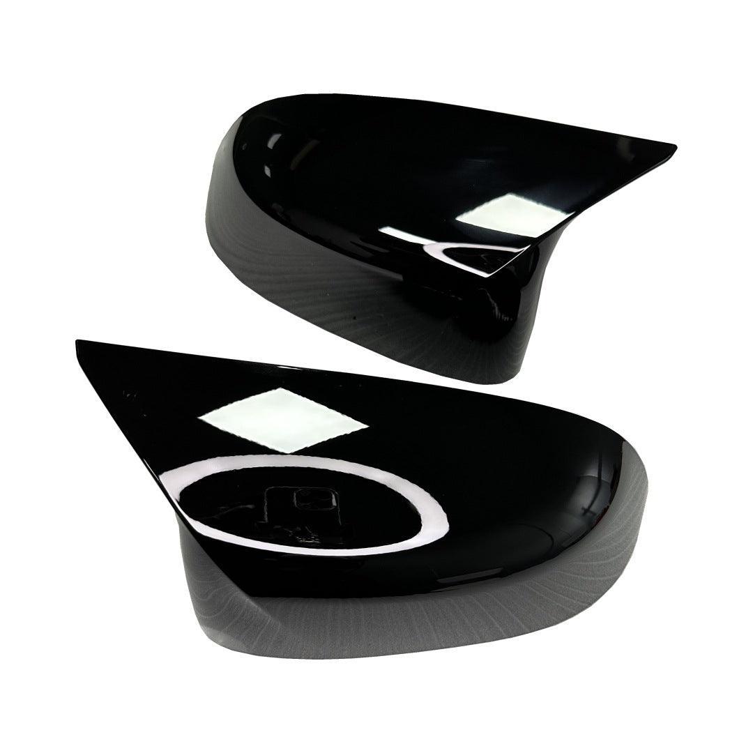Compatible with BMW Mirror Cover X3 G01/X4 G02/X5 G05/X7 G07 2019-2024.X6 G06 2020-2024. M Style Glossy Black Rearview Mirror Caps for BMW. Horn Clip-on Left Driver and Right Side Mirror Cover-autoydsstore