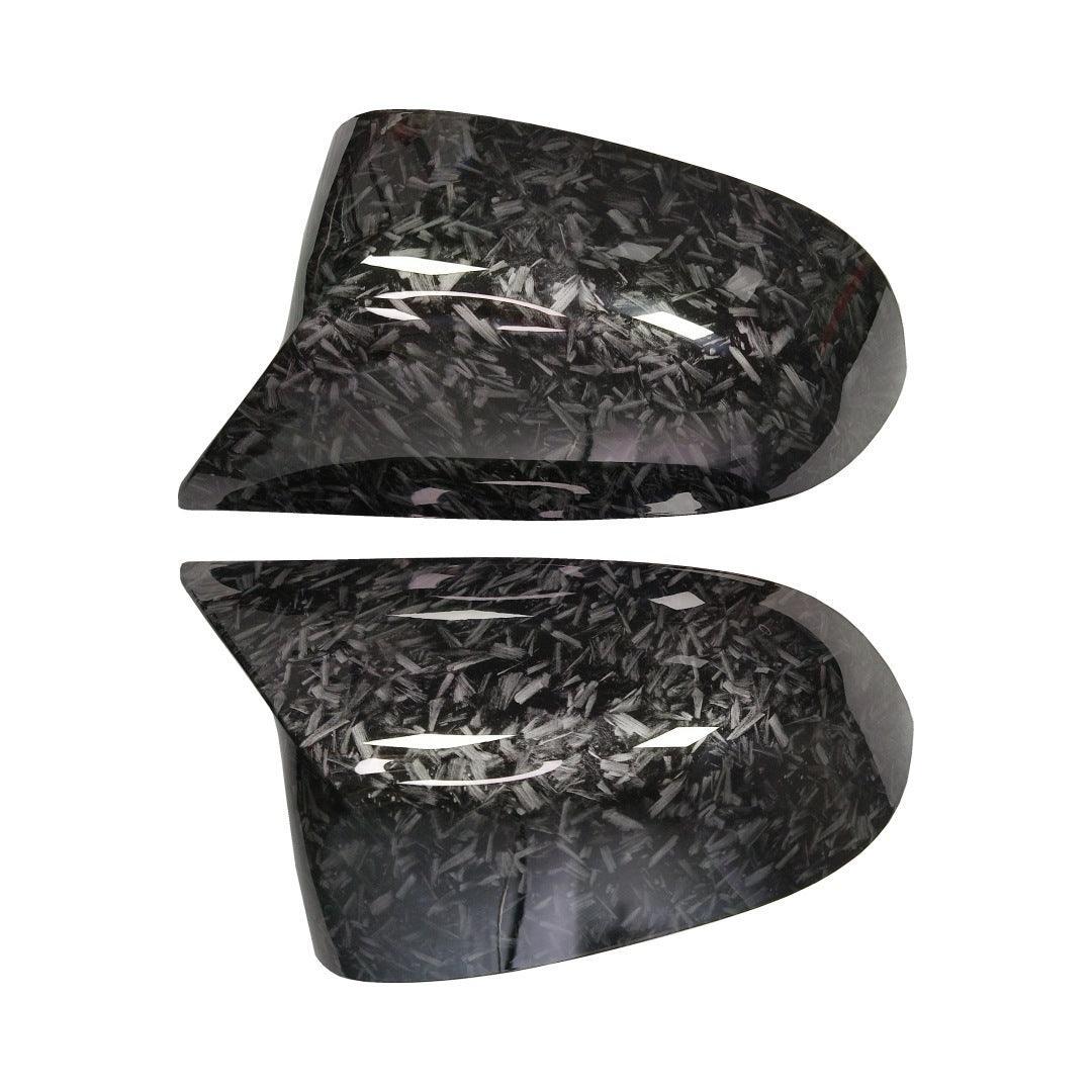 Compatible with BMW Mirror Cover X3 G01/X4 G02/X5 G05/X7 G07 2019-2024.X6 G06 2020-2024. M Style Glossy Black Rearview Mirror Caps for BMW. Horn Clip-on Left Driver and Right Side Mirror Cover-autoydsstore
