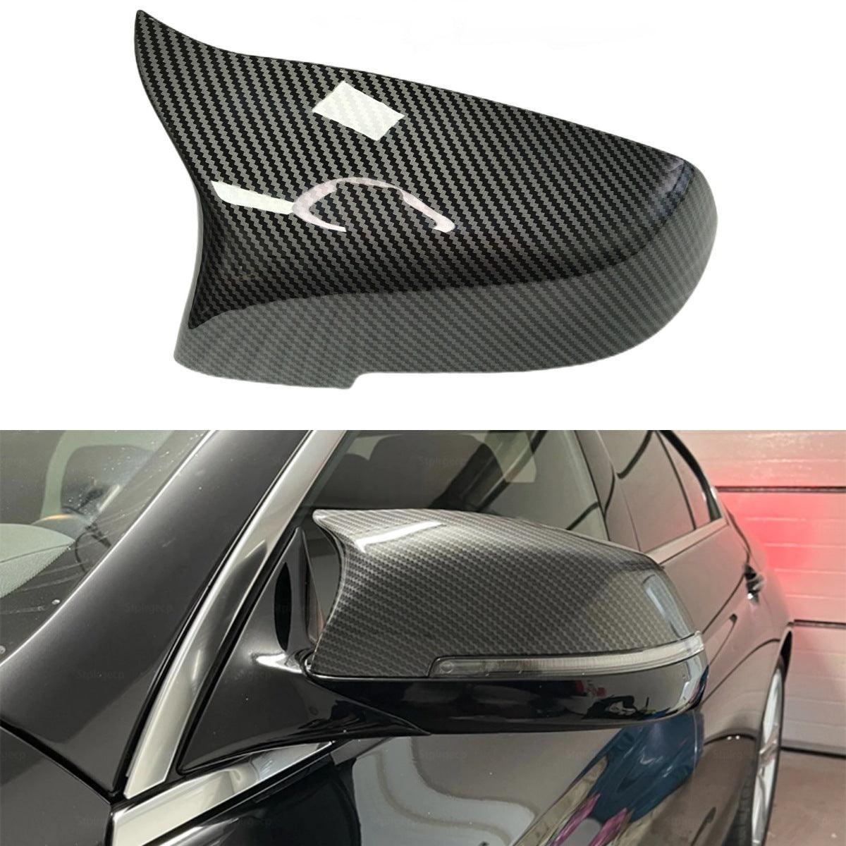 Car Side Mirror Caps for 2013-2018 BMW 5 6 7 Series F10 F07 F18 F11 F06 F12 F13 F02 520i 528i 535i 640i 650i Facelift Models Exterior Carbon Fiber Accessories Replacement Tuning Parts - 1 Pair-autoydsstore