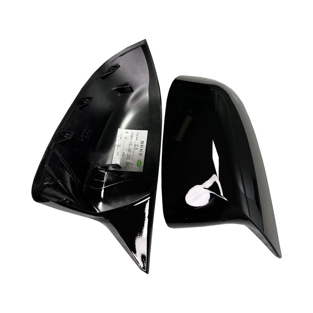 Compatible with BMW Mirror Cover X3 G01/X4 G02/X5 G05/X7 G07 2019-2024.X6 G06 2020-2024. M Style Glossy Black Rearview Mirror Caps for BMW. Horn Clip-on Left Driver and Right Side Mirror Cover-autoydsstore