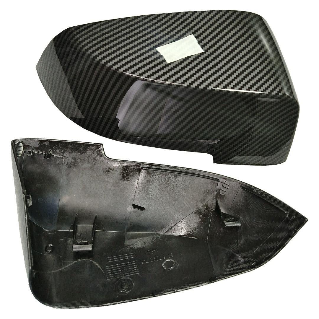 Car Side Mirror Caps for 2013-2018 BMW 5 Series F10 F11 F18. 6 Series F06 F12 F13. 7 Series F02 Facelift Models - Carbon Fiber Replacement Accessories - 1 Pair-autoydsstore