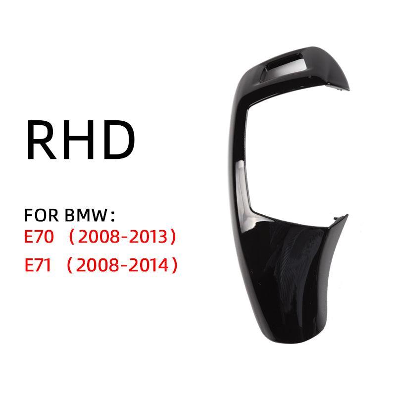 [Replacement] Car Gear Lever Shift Knob Cover Black for BMW X5 X6 E70 E71 2008-2013 Gear Lever Shift Knob Cover Trim-autoydsstore