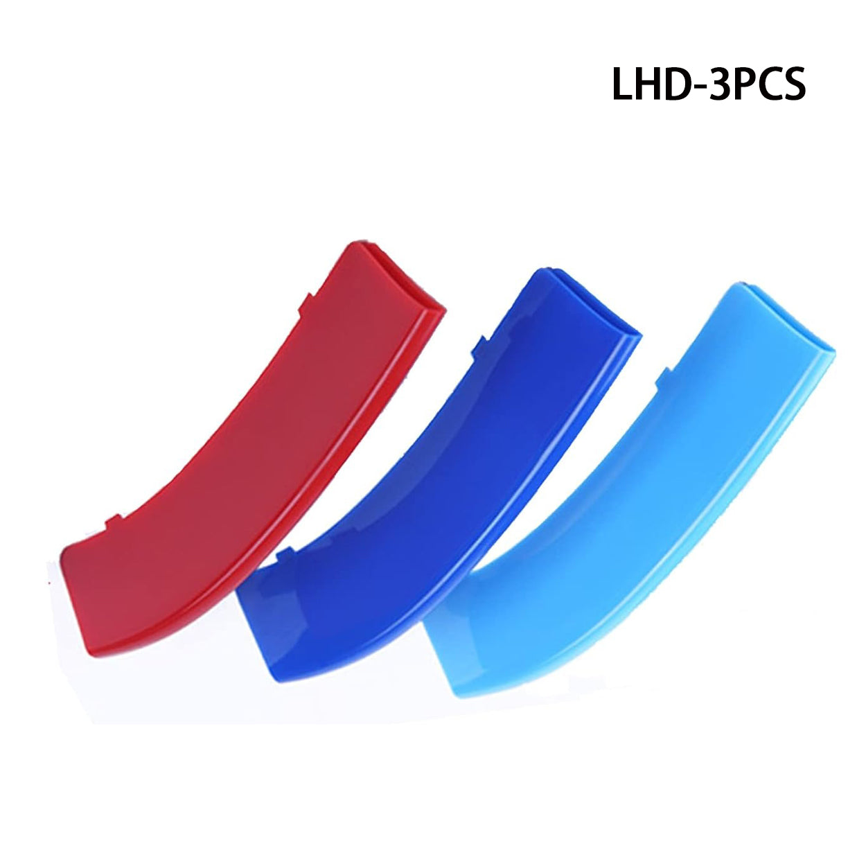 YDSSTORE M-Colored Tri Grille Insert Trim Strips for BMW 3 Series F30 & 4 Series F32 (2012-up. 2014-up) | Compatible with Standard Chrome Kidney Grilles | 11-Beam Front Grille | Easy Clip-on Installation-autoydsstore