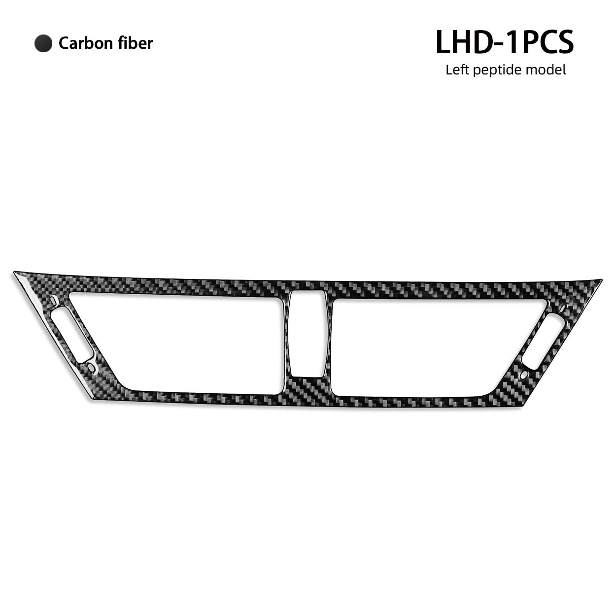 YDSSTORE Carbon Fiber  Car Dashboard Side Panel+Central AC Wind Outlet Vent Panel Decoration Sticker Set Compatible with BMW X1 E84 2013 2014 2015 Auto Interior Trim Accessories 3pcs-autoydsstore