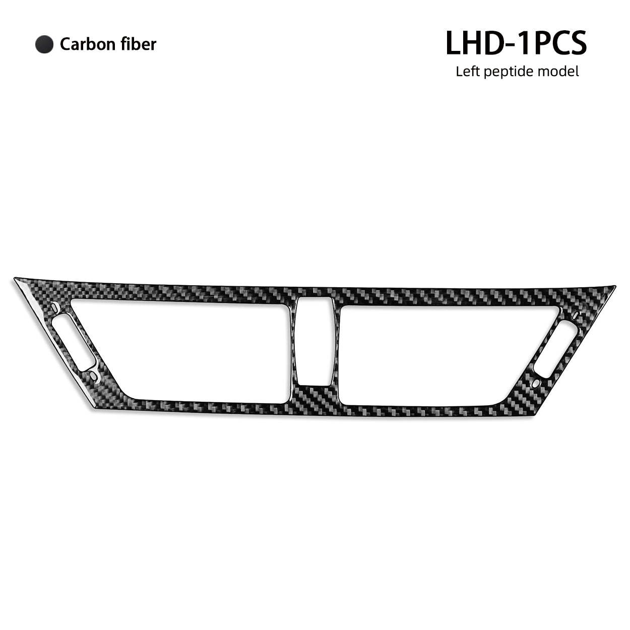 YDSSTORE Carbon Fiber  Car Dashboard Side Panel+Central AC Wind Outlet Vent Panel Decoration Sticker Set Compatible with BMW X1 E84 2013 2014 2015 Auto Interior Trim Accessories 3pcs-autoydsstore