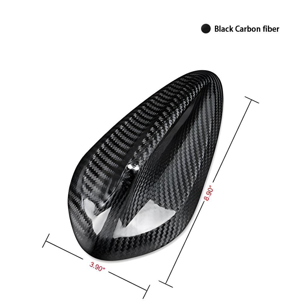 YDSSTORE Carbon Fiber Car Shark Fin Antenna Cover Radio Signal Base Sticker for BMW F22 F87 M2 F30 F35 F80 M3 G20 F32 F36 F82 M4 G30 G38 F90 M5 G11 G12 Accessories (Black)-autoydsstore