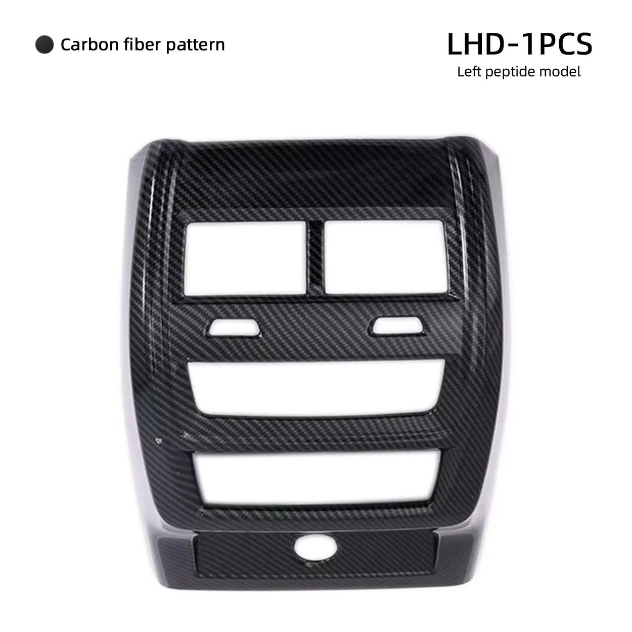 Compatible with BMW Rear Air Conditioning Vent Cover for X5 G05 & X6 G06 Carbon Fiber  Air Vent Panel Frame (Not Real Carbon Fiber)-autoydsstore