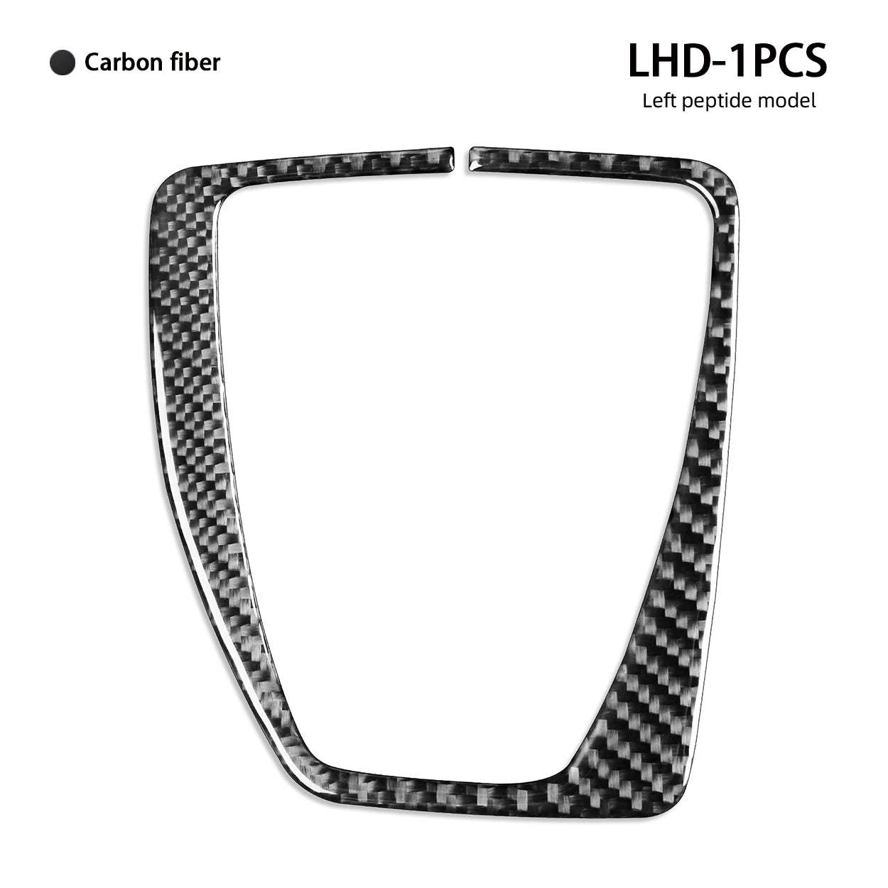 YDSSTORE Carbon Fiber  Center Console Shift Panel Gear Transmission Cover Decoration Sticker Set (3pcs) | Premium Interior Trim for BMW X1 E84 (2013-2015)-autoydsstore