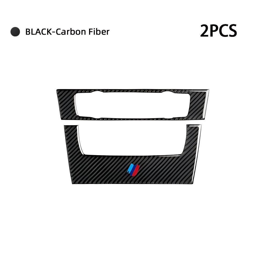 Car CD Panel Sticker Carbon Fiber Decal Trim Cover fits for BMW E90 E92 E93 2006 2007 2008 2009 2010 2011 Interior Accessories (Style B)-autoydsstore