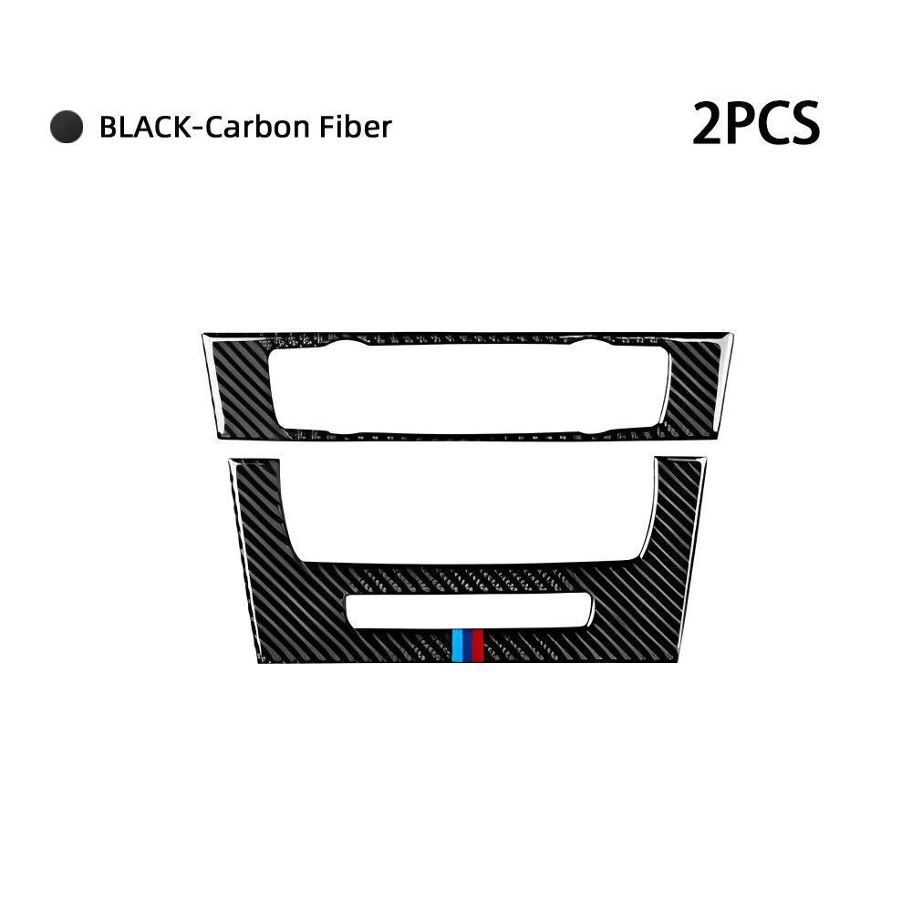 Car CD Cover Decal Carbon Fiber Trim Sticker Compatible with BMW E90 E92 E93 2006 2007 2008 2009 2010 2011 Interior Accessories (Style A)-autoydsstore
