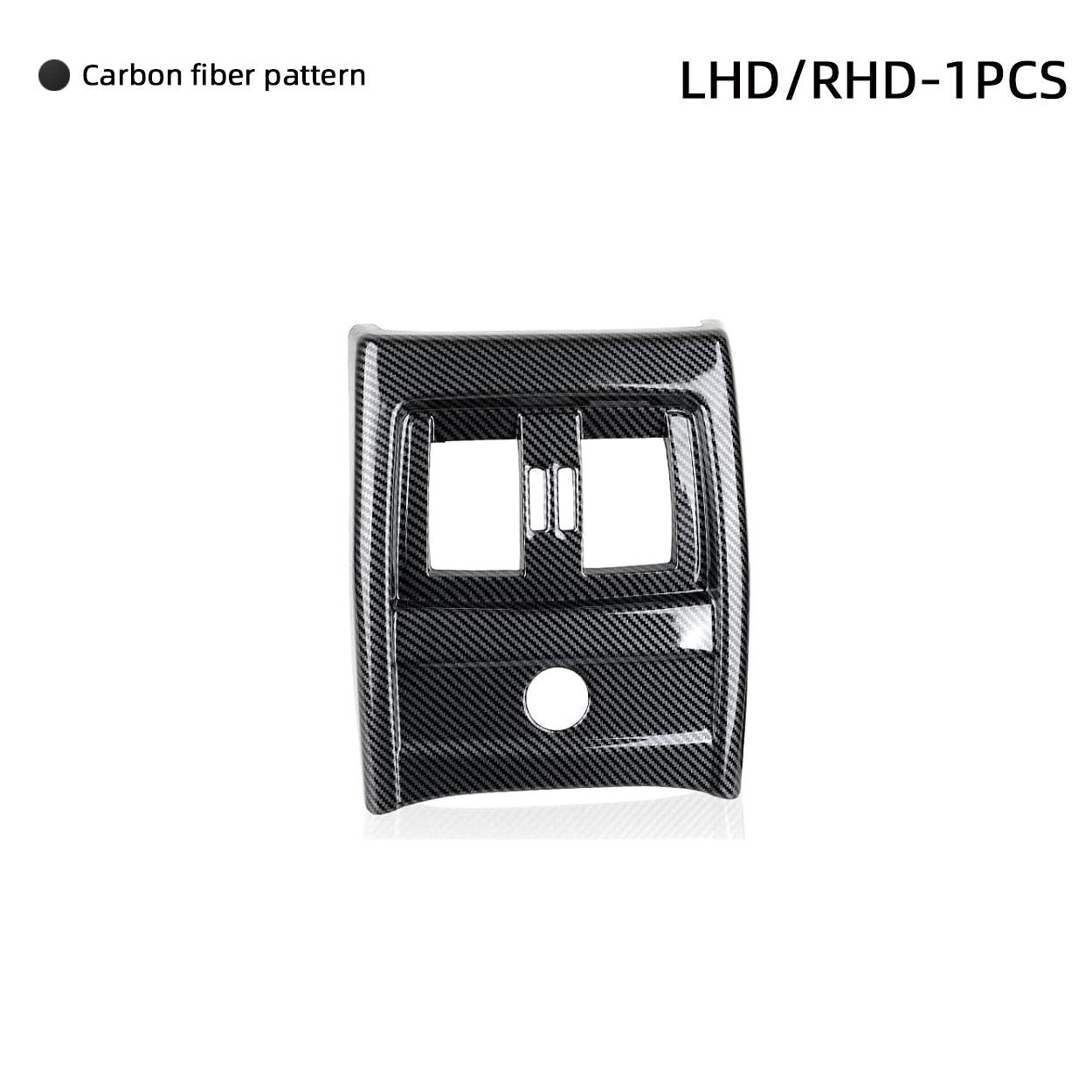 Car Rear Row AC Frame Cover Sticker Carbon Style ABS Decal Trim fits for BMW F30 F31 F34 3GT F32 F36 Accessories - F33 Convertible NOT FIT-autoydsstore