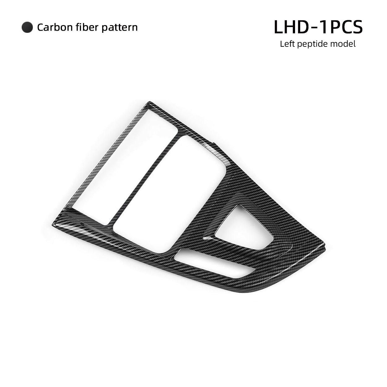 Car Trim Gear Shift Cover Carbon Style ABS Decal Trim fits for BMW F30 F31 F34 3GT F32 F33 F36 3 4 Series Accessories 2012-2019 - 330e NOT FIT-autoydsstore