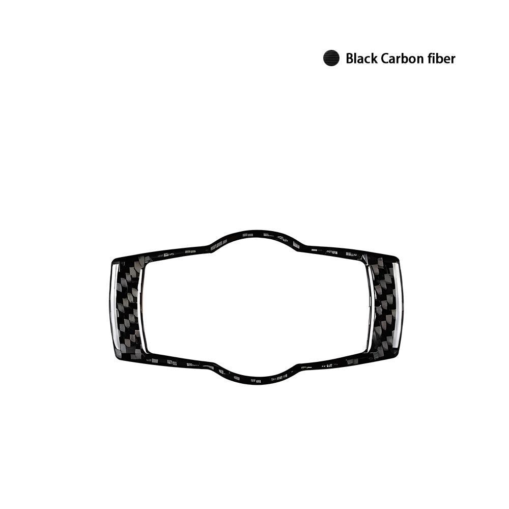 YDSSTORE Real Premium Carbon Fiber Car Headlight Switch Frame Cover Sticker Interior Trim Compatible with BMW E90 E92 E93 325i 328i 330i 335i 2006 2007 2008 2009 2010 2011 2012 Accessories Black - A-autoydsstore