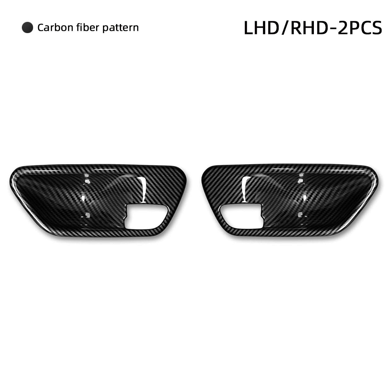 2PCS Car Trim Door Bowl Sticker Carbon Style ABS Decal Cover fits for BMW 3 4 Series F30 F31 F34 3GT F32 F33 F36 Accessories-autoydsstore